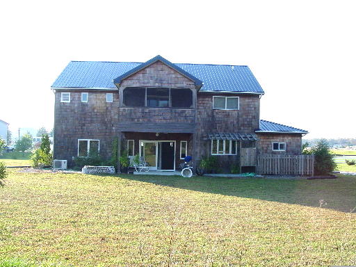 outside back view of house.